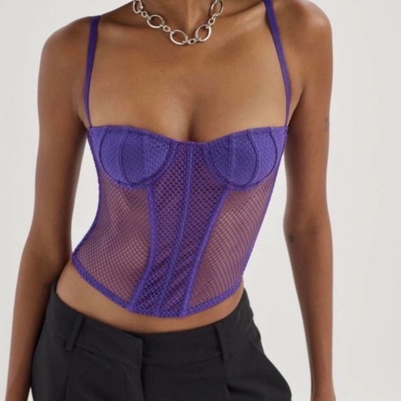Urban Outfitters Out From Under Purple Wired Corset - Picture 1 of 3